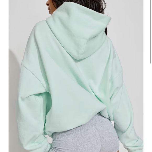 NWT Garage Mint Julep Green Ultra Fleece Hoodie S/M OR L/XL - Picture 2 of 6